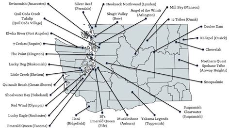casinos near seattle washington map.